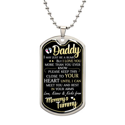 Dad To Be - Dog Tag Necklace
