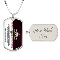 My Badass Granddaughter - Dog Tag Necklace