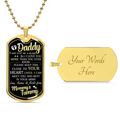 Dad To Be - Dog Tag Necklace