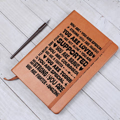 You Are a Fighter – Leather Journal