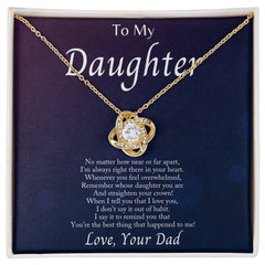 Im Always With You - Love Knot Necklacec