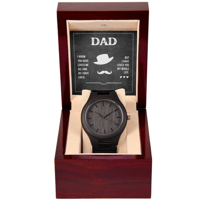 Dad's Love - Wooden Watch