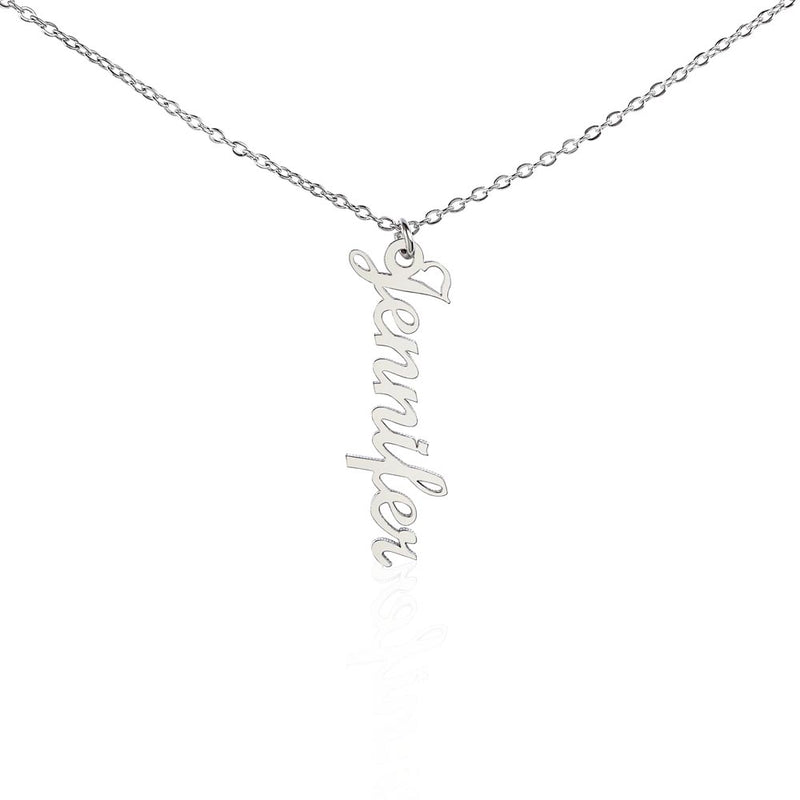 Classic Vertical Name Necklace
