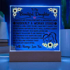 To My Daughter – Acrylic Square