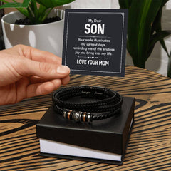 Your Smile - Mens Leather Bracelet