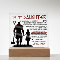 To My Daughter Skies – Acrylic Square