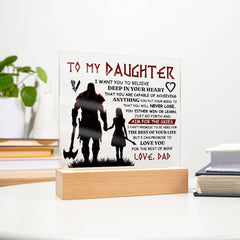 To My Daughter Skies – Acrylic Square