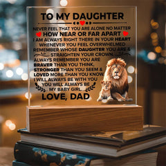 To My Daughter Braver – Acrylic Square